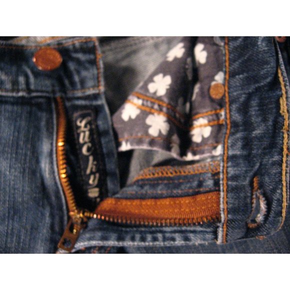 Lucky Brand Womens Jeans 31 x 31 MEASURED tag 10/30 CLASSIC RIDER Blue Denim - Picture 7 of 12